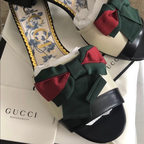 gucci ribbon sandals